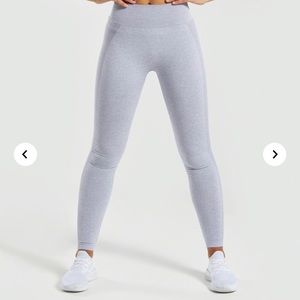 Gymshark High-Waisted Flex Steel Blue/Charcoal